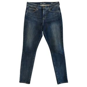 Big Star Blue Denim Jeans Omni lift + tuck size 29 skinny dark wash #811